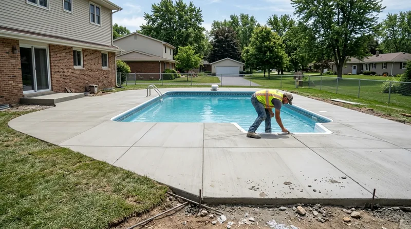 Concrete Pool Decks Rockford